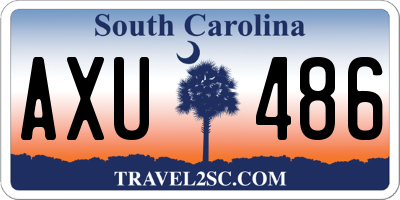 SC license plate AXU486