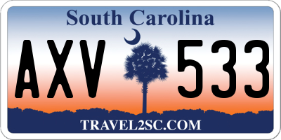 SC license plate AXV533