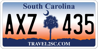 SC license plate AXZ435