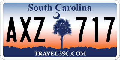 SC license plate AXZ717