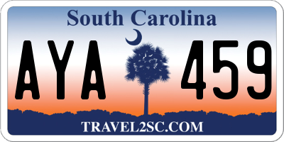 SC license plate AYA459