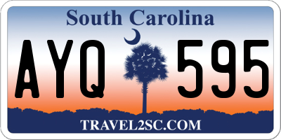 SC license plate AYQ595