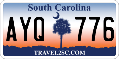SC license plate AYQ776