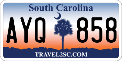 SC license plate AYQ858
