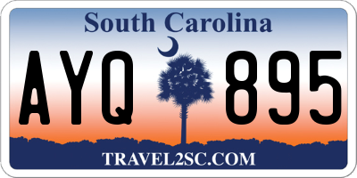 SC license plate AYQ895