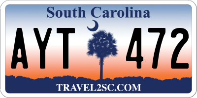 SC license plate AYT472