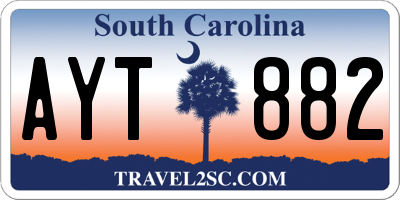 SC license plate AYT882