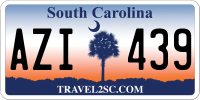 SC license plate AZI439