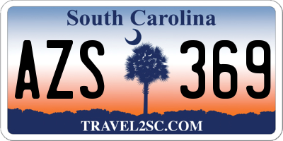 SC license plate AZS369