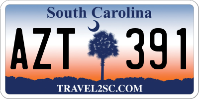 SC license plate AZT391