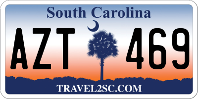SC license plate AZT469