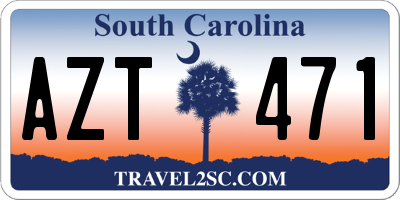SC license plate AZT471