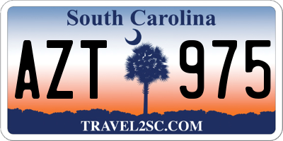 SC license plate AZT975