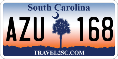 SC license plate AZU168