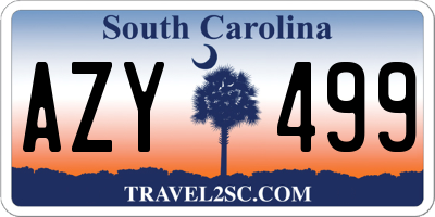 SC license plate AZY499