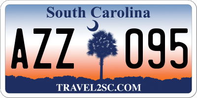SC license plate AZZ095