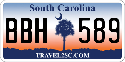 SC license plate BBH589