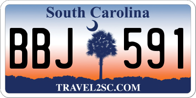 SC license plate BBJ591