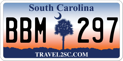 SC license plate BBM297