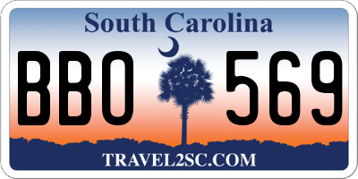 SC license plate BBO569