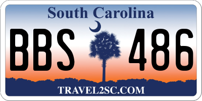 SC license plate BBS486