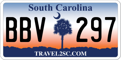 SC license plate BBV297