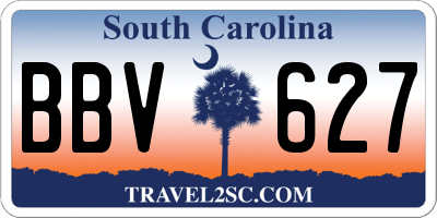 SC license plate BBV627