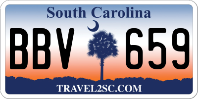 SC license plate BBV659