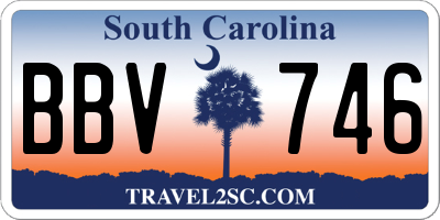 SC license plate BBV746