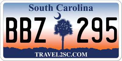 SC license plate BBZ295
