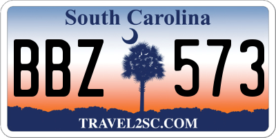 SC license plate BBZ573