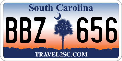 SC license plate BBZ656