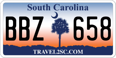 SC license plate BBZ658