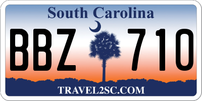 SC license plate BBZ710