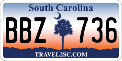 SC license plate BBZ736