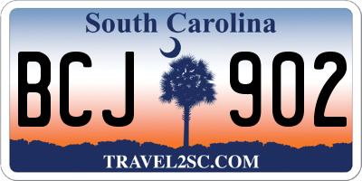 SC license plate BCJ902