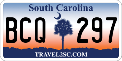 SC license plate BCQ297