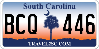 SC license plate BCQ446