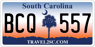 SC license plate BCQ557