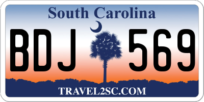 SC license plate BDJ569