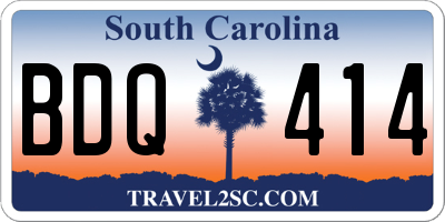 SC license plate BDQ414