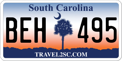 SC license plate BEH495