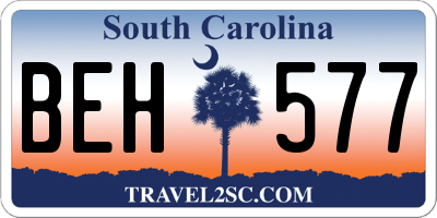 SC license plate BEH577