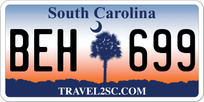 SC license plate BEH699