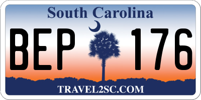 SC license plate BEP176