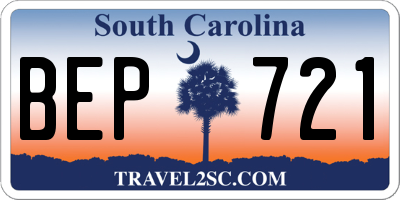 SC license plate BEP721