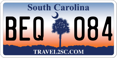 SC license plate BEQ084