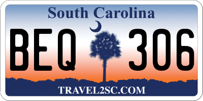 SC license plate BEQ306