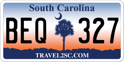SC license plate BEQ327