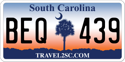 SC license plate BEQ439